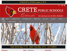 Tablet Screenshot of creteschools.com